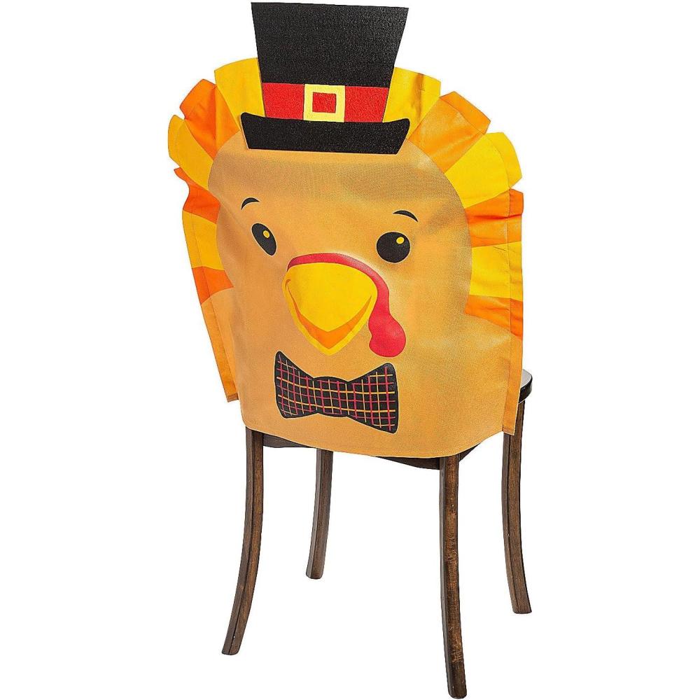 imageFun Express Thanksgiving Turkey Chair Covers  4 Pc
