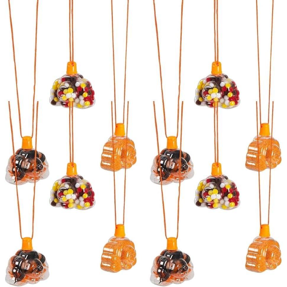 imageThanksgiving Turkey Sand Art Necklaces With Plastic Funnels 275quot x 2quot 12 Sets  Adorable Designs Great For Thanksgiving Celebrations