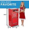 3D North Pole Mailbox “Letters to Santa” Cardboard Cutout Stand-Up – 15″ x 12″ x 33″ (1 Pc) – Holiday Decoration for Christmas Parties, Classroom Displays & Photo Booths
