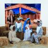 9 Ft. x 6 Ft. Nativity Stable Scene with Animals Plastic Backdrop – 3 Piece Make The Full Backdrop – Great for Nativity and Christmas Plays and Pageants