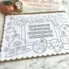 Color Your Own Thanksgiving Prayer Placemat – Makes 12 – Crafts for Kids