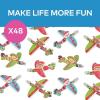 Fun Express – Bulk Mini Holiday Gliders – Assorted Festive Toy Gliders, Perfect for Holiday Parties, Stocking Stuffers, and Fun Giveaways – 48-Piece