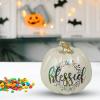 Fun Express Blessed Pumpkin Tabletop Decoration – Fall Harvest Home Decor for Thanksgiving & Seasonal Celebrations – Perfect Autumn Accent for Tables Mantels & Centerpieces – 1 Piece