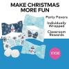 Fun Express Butter Mints Bulk Individually Wrapped – 108 Christmas Candy Mints with Snowflake & Snowman Designs | Gluten Free Holiday Party for Candy Buffets & Winter Celebrations