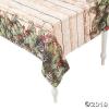 Fun Express Christmas Barnwood Disposable Table Cover Roll 100 Feet – Rustic Holiday Tablecloth for Rectangle Tables | Plastic Table Cloth Roll for Christmas Party Decorations & Winter Events