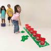 Fun Express Christmas Bean Bag Toss Game Set – (Pack of 13) – Festive Red & Green Indoor & Outdoor Party Play, Perfect Christmas & Holiday Parties