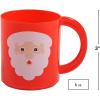 Fun Express Christmas Mugs Set of 12 – Santa Face Holiday Plastic Cups with Handles for Kids | 8 oz Christmas Coffee Mugs Bulk Pack | Perfect for Holiday Party Supplies & Stocking Stuffers