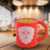 Fun Express Christmas Mugs Set of 12 – Santa Face Holiday Plastic Cups with Handles for Kids | 8 oz Christmas Coffee Mugs Bulk Pack | Perfect for Holiday Party Supplies & Stocking Stuffers