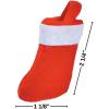 Fun Express Mini Christmas Stockings – Holiday Craft Supplies for Kids – DIY Projects Gift Tags Ornaments Fun Home Activities – Perfect for Holiday Parties & Stocking Stuffers – Red & Green 24 Pieces