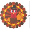 Fun Express Paper Placemats Disposable Thanksgiving Turkey Design – Fall Table Decorations for Holiday Dinners & Autumn Parties | Premium Quality Bulk Pack of 50 Pieces | Large Multicolor