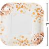 Fun Express Sweet Fall Square Paper Dessert Plates – Fall-Themed Disposable Serving Plates – Thanksgiving & Graduation Party Supplies – 8 Pieces