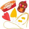 Fun Express Thanksgiving Happy Turkey Day Mobile Craft Kit – Makes 12