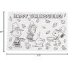 Fun Express Thanksgiving Placemats for Kids – Peanuts Charlie Brown & Snoopy Coloring Paper Place Mats Disposable | 12 Pack Thanksgiving Crafts Activities for Children’s Holiday Party Table Settings