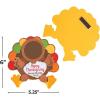 Fun Express Thanksgiving Turkey Picture Frame Magnet Craft Kit – Makes 12 Fall Crafts for Kids Ages 4-8 | DIY Foam Activities for Classroom, Party Favors & Holiday Gifts
