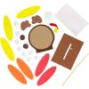 Fun Express Thanksgiving Turkey Placeholder Craft Kit – Makes 12
