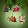 Heavenly 4″ Painted Metal Angel Ornaments – Set of 12 for Christmas Tree Decoration and Holiday Crafts & Gift Tags
