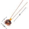 Thanksgiving Turkey Sand Art Necklaces With Plastic Funnels (2.75″ x 2″) 12 Sets – Adorable Designs, Great For Thanksgiving Celebrations