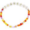2 1/2″ Thanksgiving Thankful Fall Colors Beaded Bracelets – 12 Piece