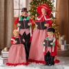Assorted Christmas Caroler Decoration – (1 Set) – Festive Polyester & Plastic Holiday Home Decor & Office Displays