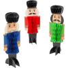 Assorted Designs Christmas Honeycomb Nutcracker Centerpieces – 3″ x 9″ (1 Set) – Festive Table Decorations for Holiday Parties & Seasonal Decor