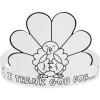 Color Your Own I Thank God Turkey Crowns – 12 pieces – Crafts for Kids and Fun Home Activities