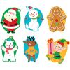 Festive Christmas Characters Jumbo Vinyl Stickers Assortment – (Pack of 144) – Ideal for Christmas Classroom Activities, Holiday Party Favors, Gift Wrapping & More