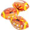 Fun Express 4″ Mini Happy Thanksgiving Turkey Multicolored Vinyl Footballs – 12 Pieces