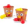 Fun Express 6 3/4″ x 6″ Thanksgiving Turkey Bucket Ball Toss Game – 14 Piece