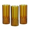 Fun Express Amber Patterned Plastic Water Cups, Set of 12, 14 oz, 6″ Height, Great for Weddings, Bridal Showers, Thanksgiving and Fall Events