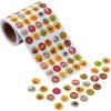 Fun Express Bulk 1000 Piece Mini Thanksgiving Sticker Roll