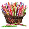 Fun Express Candy Canes Bulk Individually Wrapped – 80 Peppermint Candy Sticks Christmas Candy Assorted Flavors | Perfect for Holiday Parties, Stocking Stuffers & Sweet Festive Treats