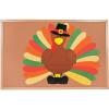 Fun Express DIY Turkey Bulletin Board Set – 26 Piece Thanksgiving Classroom Decorations for Fall – 3 Feet Tall Interactive Display with Customizable Feathers | Perfect for Preschool