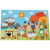 Fun Express Giant Thanksgiving Sticker Scene (Set of 12 with 128 Stickers per Sheet) Crafts for Kids