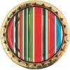 Fun Express Gold Foil Viva Fiesta Paper Dessert Plates – Disposable Print Tableware Dessert Plates & Bowls for Thanksgiving Parties, and Festivities Graduation Party Supplies Cinco De Mayo – 8 Pieces