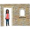 Fun Express Nativity Scene Bethlehem Inn Backdrop – Large 6.8×5 Ft Cardboard Cutout Stand-Up for Christmas Pageant, Church Decorations & Holiday Photo Booth Props | Professional Stage Design