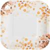 Fun Express Sweet Fall Square Paper Dessert Plates – Fall-Themed Disposable Serving Plates – Thanksgiving & Graduation Party Supplies – 8 Pieces