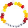 Fun Express Thanksgiving Thankful Beaded Letter Bracelet Craft Kit – Makes 12