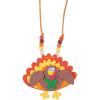 Fun Express Turkey Necklace Craft Kit – Makes 12 – Thanksgiving Crafts for Kids