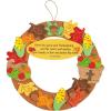 Inspirational Thanksgiving Wreath Craft Kit – Makes 12 – Crafts for Kids and Fun Home Activities