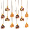 Thanksgiving Turkey Sand Art Necklaces With Plastic Funnels (2.75″ x 2″) 12 Sets – Adorable Designs, Great For Thanksgiving Celebrations