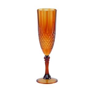 Fun Express Elegant Plastic Champagne Flutes, 9 Inches, 8 oz, Great For Weddings, Bridal Showers, Thanksgiving and Fall Events