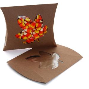 Fun Express Fall Leaf Pillow Boxes – Decorative Party Favor Boxes for Autumn Celebrations Thanksgiving & Seasonal Events – Perfect for Gifts & Treats – Ideal for Fall Parties & Gatherings – 24 Pieces