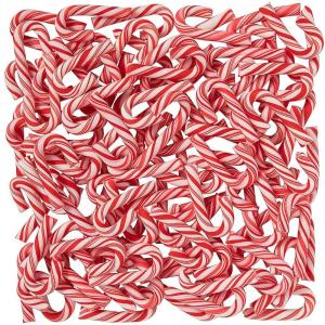 Fun Express Mini Candy Canes Bulk 100 Count – Individually Wrapped Peppermint Christmas Candy for Stockings, Holiday Party Favors & Gift Bags | Classic Red White Striped Hard Candy Treats