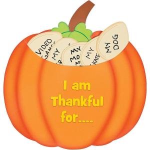 Fun Express Thankful Pumpkin Craft Kit – Makes 12 – Fall and Thanksgiving DIY Crafts for Kids