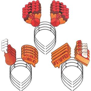 Fun Express Thanksgiving Head Boppers – Apparel Accessories – 12 Pieces