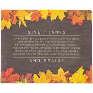 Thanksgiving Prayer Paper Placemats, 25 Pieces