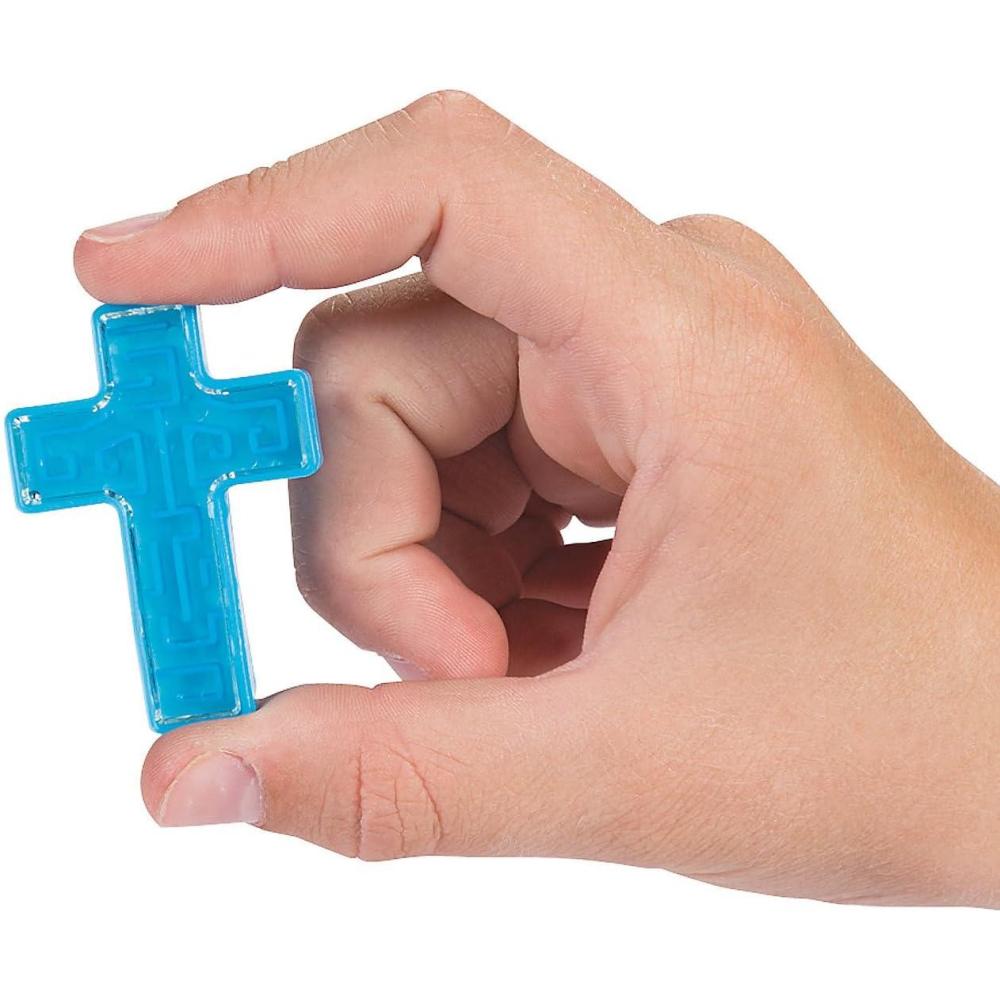 imageCross Maze Puzzles Bulk Set of 72 Religious VBS Novelty Toys and Puzzle Games