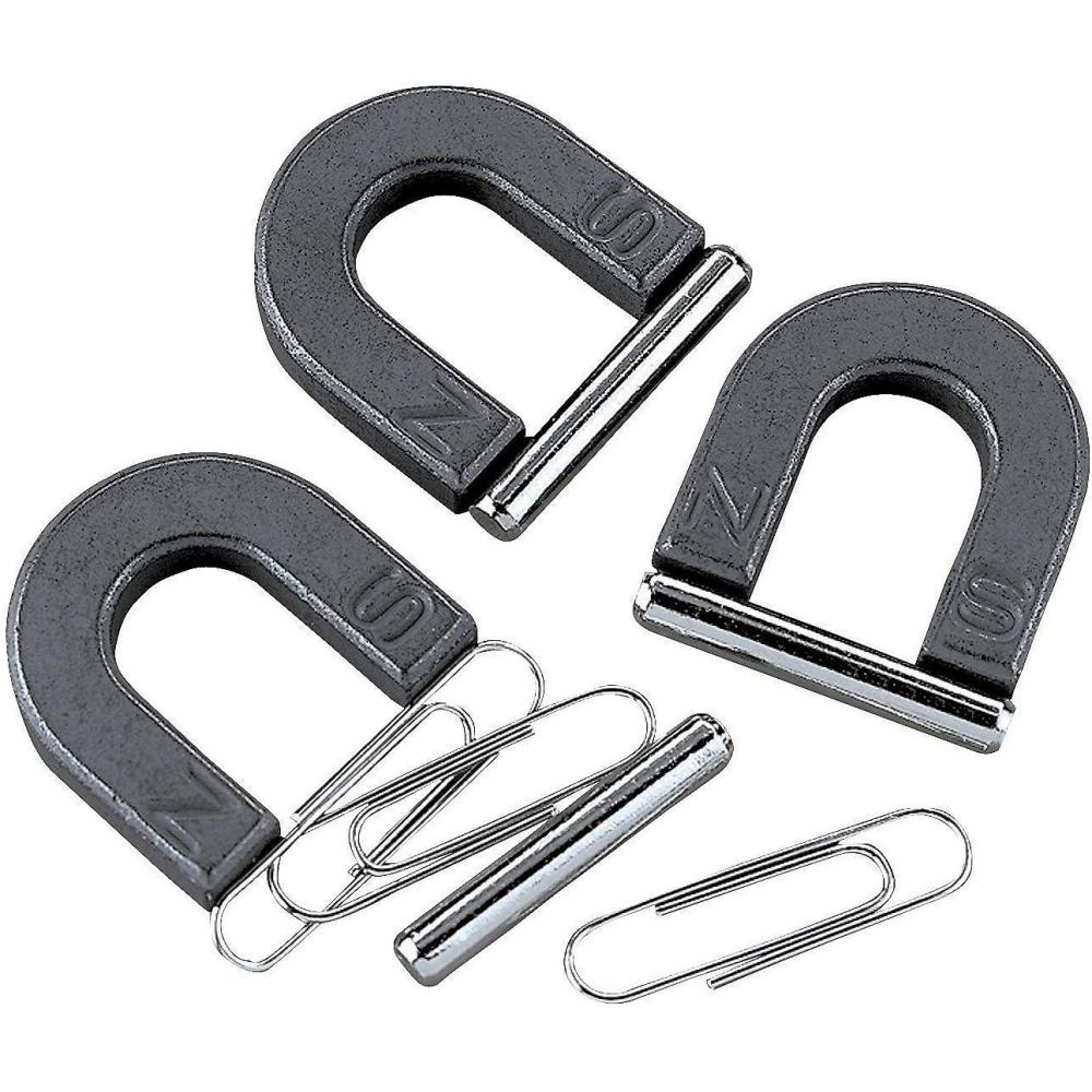 imageMini Horseshoe Magnets with Bar Set of 12 Classroom Science and Teaching Supplies Cowboy or Cowgirl Party Favors