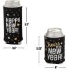 Fun Express New Year’s Eve Regular & Slim Fit Can Coolers – 12 Pc