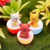Fun Express Red, Gold & White Mini Lucky Cat Characters (Pack of 12) – Cute Vinyl Figures – Perfect Party Favors or Home Decor for New Year Celebrations